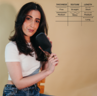 Denman Bürste Paddle D83, schwarz