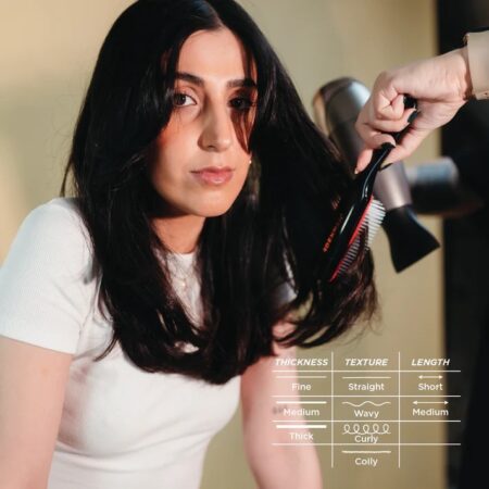 Denman Brush D4 African Violet 9 Row