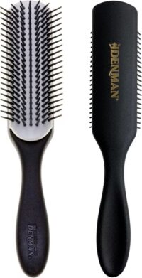 Denman Brush D4N Black & White 9 Row