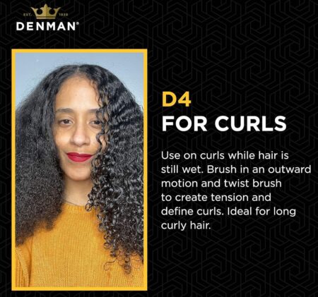 Denman Brush D4N Black & White 9 Row