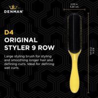Denman Brush D4 Honolulu Yellow 9 Row