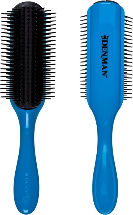 Denman Brush D4 Santorini Blue 9 Row