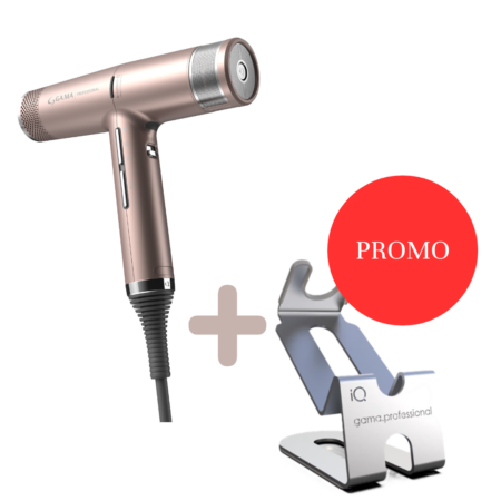 GA.MA IQ-Föhn perfetto 3.0 rosé-gold + Desk Holder