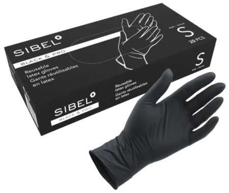 ProfiLine Latexhandschuhe schwarz, Gr. S  – 20 Stk