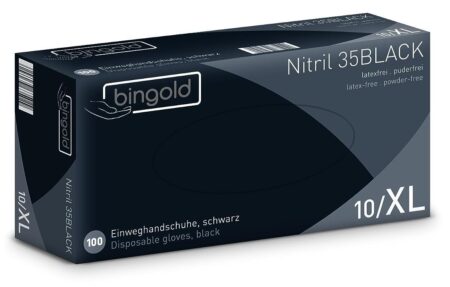 Nitril Gloves Black- Box à 100Stk.- XLarge