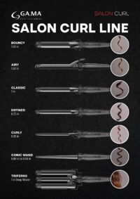 GA.MA Salon Waves Silk Curling Irons 3 Tubes