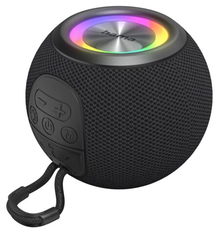 Hama Speaker BallShape Wireless LED Black