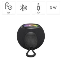 Hama Speaker BallShape Wireless LED Black